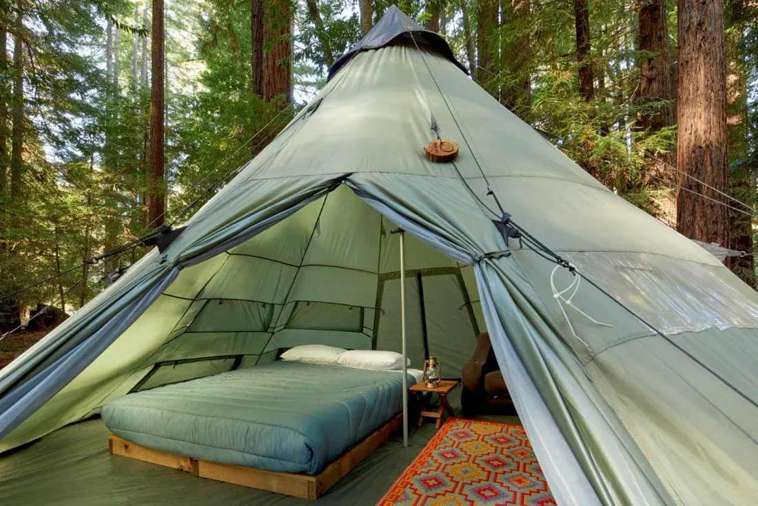 Glamping tent